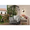 Outdoor Garden Balcony Hammock Swing Chair,Olefin Fabric Hanging Patio Basket Chair,Indoor Bedroom Waterproof Cushion Hammock Chair-Coolbibila - 4 of 4