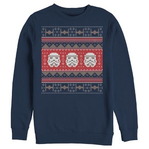 Men's Star Wars Ugly Christmas Stormtrooper Sweatshirt - 1 of 3