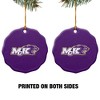 McKendree University Primary Logo Porcelain Scalloped Holiday Christmas Tree Ornament  2.8" (7.1 cm) - 2 of 4