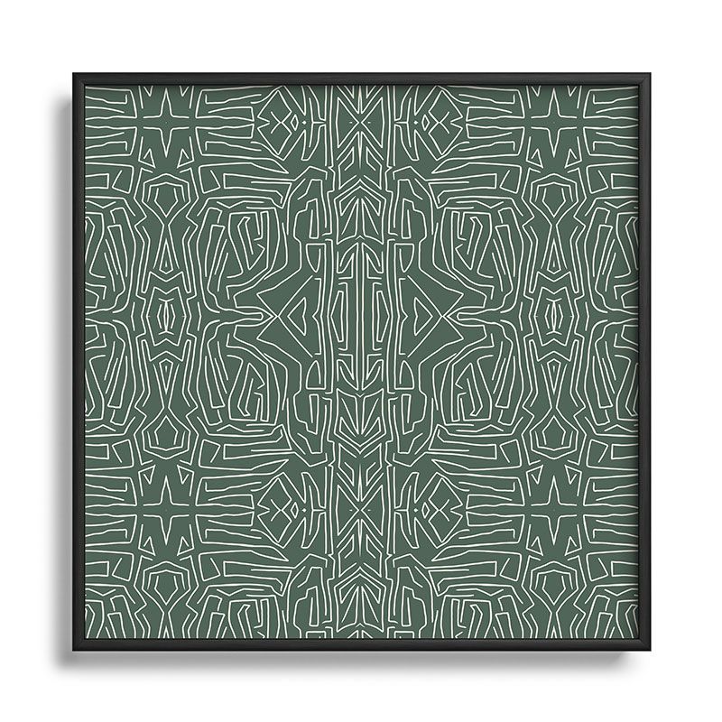 Marta Barragan Camarasa Abstract pattern linear stroke Metal Framed Art Print - Deny Desings, 1 of 4