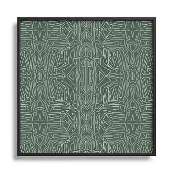 Marta Barragan Camarasa Abstract pattern linear stroke Metal Framed Art Print - Deny Desings