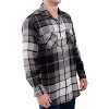 ADR Mens Flannel Shirt, Long Sleeve Cotton Top - 3 of 3