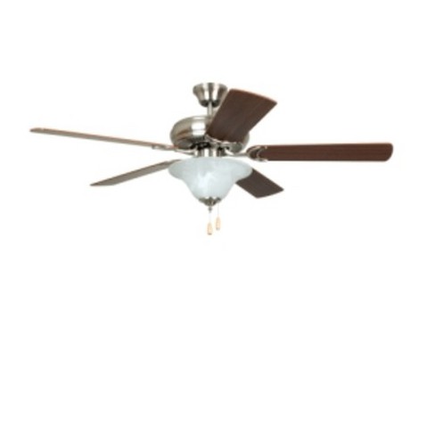 Craftmade Decorators Choice L Builder 52 5 Blade Ceiling Fan Light Kit Included Brushed Nickel