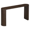 Simple Modern Wooden Porch Console Table,Semi Cylindrical Legs Design Console Table,Console Table For Entrance Living Room-Cuddlewood - 3 of 4