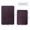 Hearth & Harbor Bathroom Rugs, Ultra Soft Velvet Memory Foam Bath Mats with PVC Backing - 3 of 4