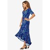 Jessica London Women's Plus Size Stretch Knit Flounce Hem Maxi Dress - 4 of 4