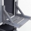 Sevobal Pet Crates and Houses, 2-Tier Cat House with Platform and Windows, Large Capacity Cage for 2-4 Cats, Gray, 75.9"*33.5"*70" - 2 of 3