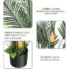 6 Ft Tall Faux Areca Palm Plants In Pot, with Lifelike Leaves and Detachable Trunks, for Home Office Garden Hotel Decor - 3 of 4