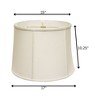 Vynxaria Retro Drum Softback Lampshades, 15"x17"x10.25" White with Washer Fitter - 4 of 4