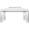 vidaXL Garden Gazebo White Powder-coated steel 13.1 x 9.8 feet Durable - 2 of 2