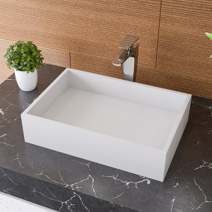 ALFI 20 Inches x 14 Inches White Matte Solid Surface Resin Sink - 1 of 4