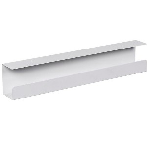 Monoprice Under Desk Cable Tray - Steel With Power Supply and Wire Management - Workstream Collection - 1 of 4
