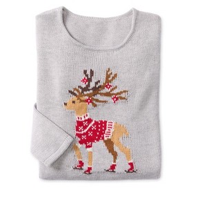 Woman Within Plus Size Motif Sweater - 1 of 4