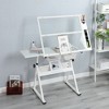 SEVOBAL Desks Adjustable Drawing Table with Stool, Storage, Professional Drafting Desk for Artists, Students, Home Office, White, 39.21"*28.13"*6.25" - 2 of 4