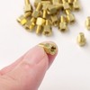 Unique Bargains M4 5+6mm Male Female Hexagonal Thread Brass Spacer Gold 20 Pcs - 4 of 4