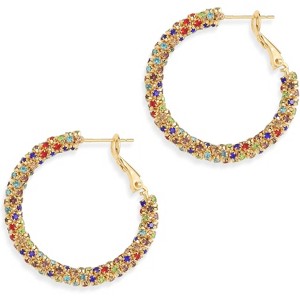 Sonateomber Large Chunky Gold Hoop Earrings for Women | Statement Huggie Jewelry - 1 of 4