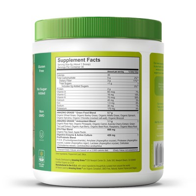 Amazing Grass Greens Blend Superfood Vegan Powder - Original - 8.5oz_4