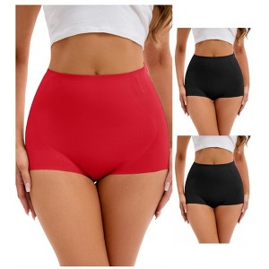 INSPIRE CHIC 3 Pcs Women's High-Waisted Briefs Tummy Control Butt Lifter Control Panties - 1 of 4