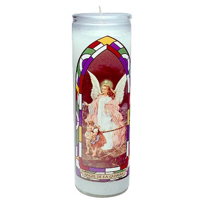 Jar Candle Angel De La Guardia White - Continental Candle