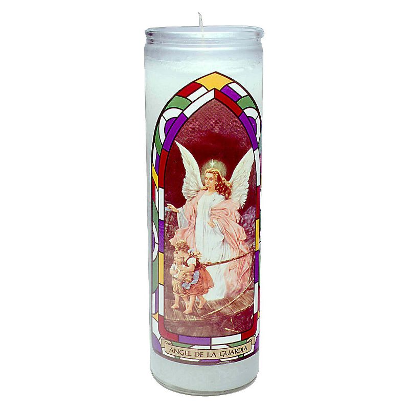 Jar Candle Angel De La Guardia White - Continental Candle, 1 of 6