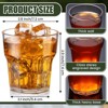 Itopfox 50 Pcs Clear Acrylic Drinking Glasses, 5.4 oz Small Whiskey Shot Glasses, Unbreakable Stackable Drinkware for Beer, Wine, Vodka, Bars - 2 of 4