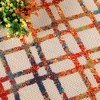 Modern Diamond Lattice Indoor Outdoor Runner or Area Rug by Blue Nile Mills - 4 of 4