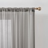 Georgette Sheer Window Curtain Panels Pair - 4 of 4