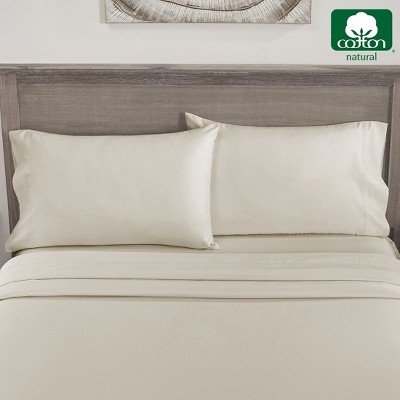 Ivory Cotton Sateen Standard/Queen Pillowcases Set