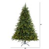 Nearly Natural 7-ft Colorado Mountain Fir Natural Look Artificial Christmas Tree with 500 Clear LED Lights and 2552 Tips - 2 of 4
