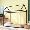 Streamdale House Bed Frame Twin Size, Kids Bed Frame Metal Platform Bed Floor Bed For Kids Boys Girls - 3 of 4