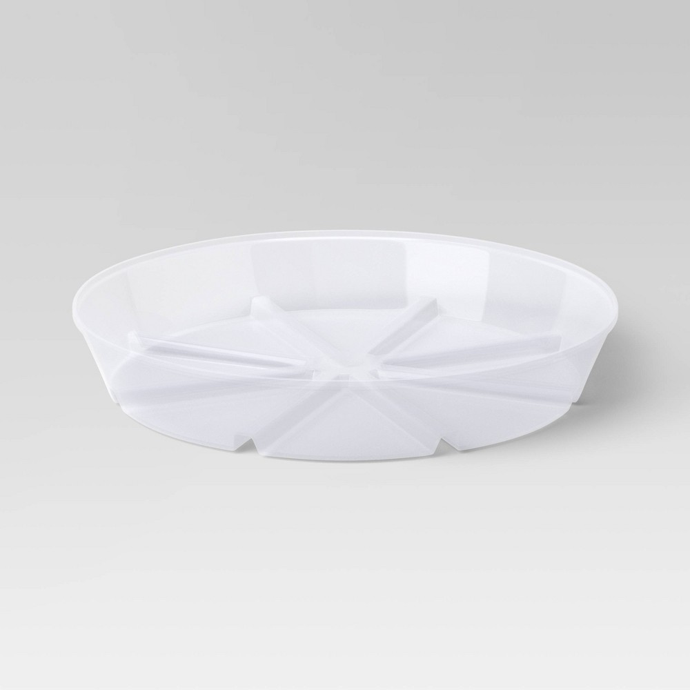 Plastic Planter Saucer Clear 12" - Threshold™, 24 Ct