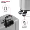 SwissGear Wanderlust Pro Lightweight Hardside Expandable Luggage Set with Spinner Wheels, Gray, 3-Piece Set (20/24/28) - 2 of 4