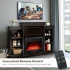 Costway 70'' Fireplace Tv Stand Media W/ 28.5'' 750w/1500w Electric ...