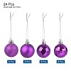 Unique Bargains Acrylic DIY Craft Party Christmas Tree Ornament Hanging Balls 1.57" 24 Pcs - 3 of 4
