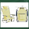 VisioGear Outdoor Portable Chairs, Folding Beach Chair with Side Pouches, Foldable Camping Chair with Headrest, Yellow, 24.8"*25.6"*32.28" - 3 of 4