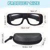 Unique Bargains PC Silicone Adjustable Strap Lightweight Professional Sports Goggles 1 Pc - 2 of 4