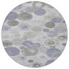 Lavender Gray And Silver Geometric Washable Indoor Outdoor Area Rug - 4 of 4