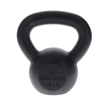 BodySport Cast Iron Kettlebells – Strength Training Kettlebell for Weightlifting, Core Training, & Conditioning