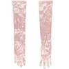Wicked Opera Gloves Galinda Pink Satin Adult Formal Evening Long Gloves Pink - 3 of 4
