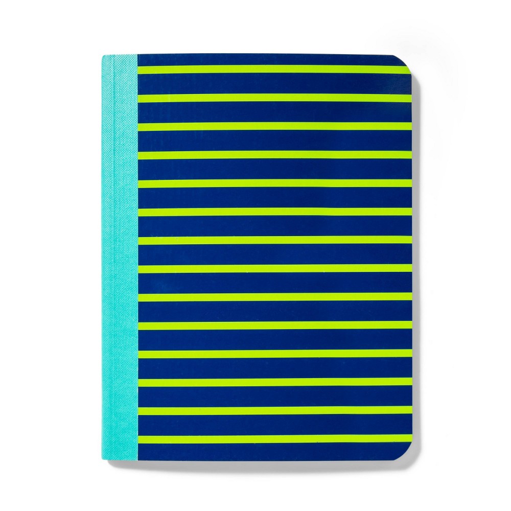 80pg Composition Notebook College Ruled Dark Blue Green - up & up (7-Pack)