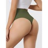 Allegra K Women's High-Waisted Tummy Control Invisible Stretchy Comfortable Thong - 2 of 4