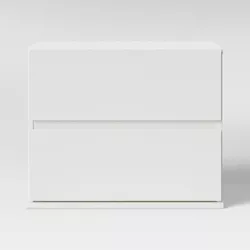 2 Drawer Modular Nightstand White - Room Essentials™