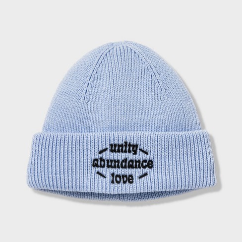 Black History Month Adult Unity Abundance Love Satin-Lined Cuff Beanie - Blue - image 1 of 4