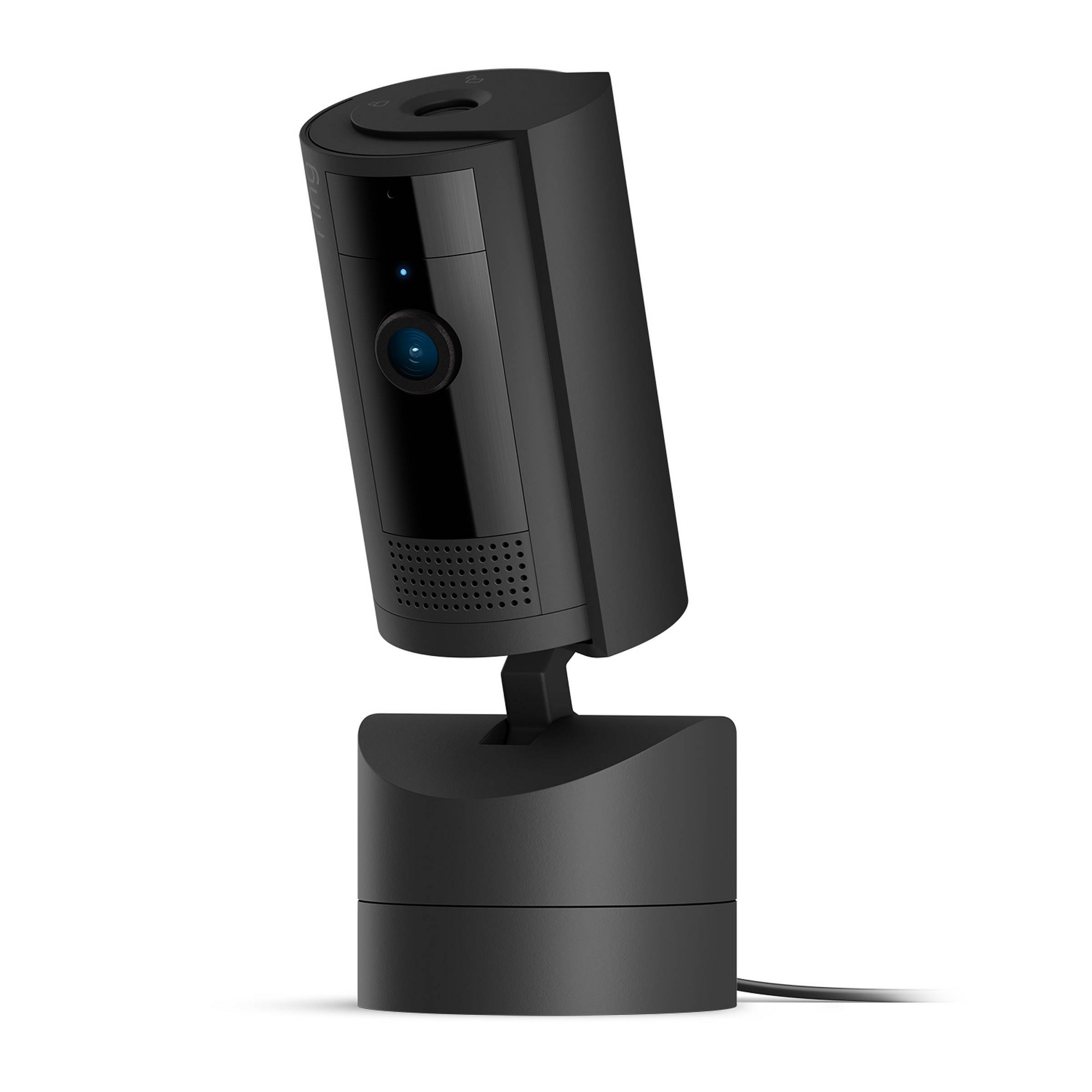 Ring Pan-Tilt Indoor Cam with 360° Horizontal Pan Coverage, Live View, Two-Way Talk, HD Video - Black: Motion Detection, Night Vision