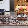 Ultra-Thin Vintage Runner Rug - Washable, Non-Slip, Non-Shedding, Stain-Resistant Hallway Carpet for Entryway - 4 of 4