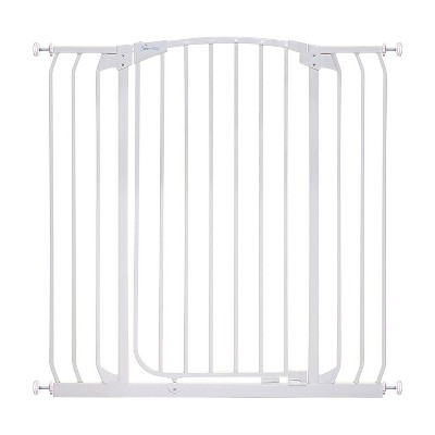 Dreambaby F191W Chelsea Extra Tall 38 to 42.5" Auto-Close Baby Pet Wall to Wall Safety Gate w/ Stay Open Feature for Doors, Stairs & Hallways, White