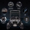 24V Kids Ride On Utv,2-Seater 4WD Electric Truck with Sun Shade, Remote Control, Led Lights, 4 Shock Absorbers - 2 of 4