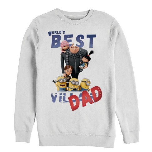 Men's Despicable Me World's Best Villain Dad Sweatshirt : Target