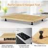 Bamboo Cutting Board and Stovetop Cover with 4 Removable Feet, 30x20 Extra Large Chopping Board with Juice Groove for Gas Electric Stove Burner RV - 4 of 4