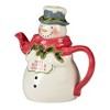Certified International 34 fl oz Snowman Greetings Teapot - 2 of 3